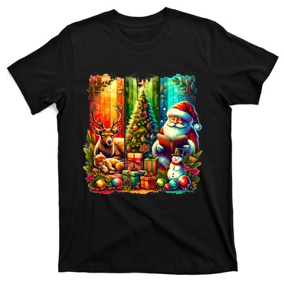 Retro Vintage Santa Christmas T-Shirt