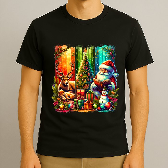 Retro Vintage Santa Christmas T-Shirt