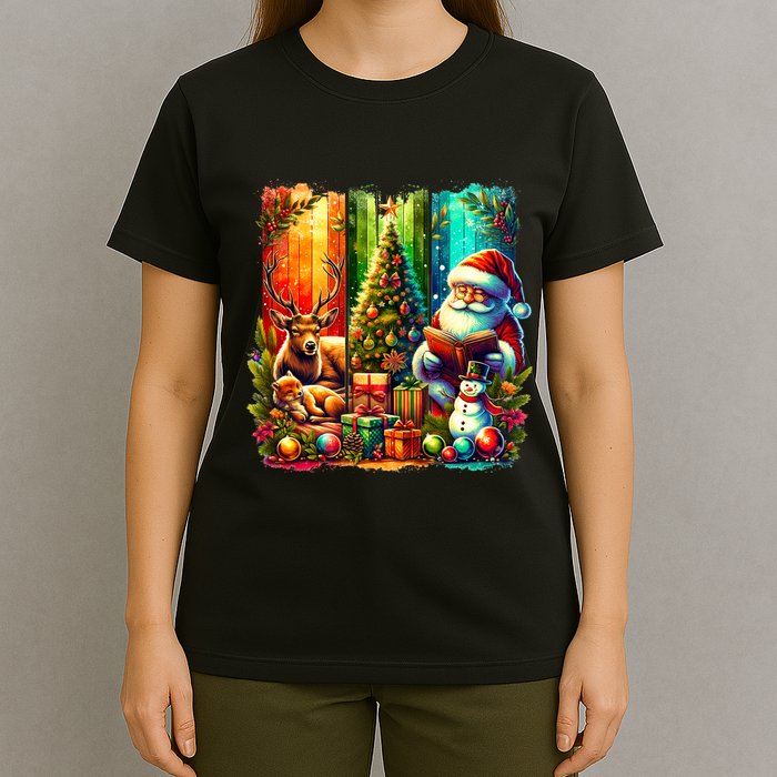 Retro Vintage Santa Christmas T-Shirt