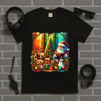 Retro Vintage Santa Christmas T-Shirt