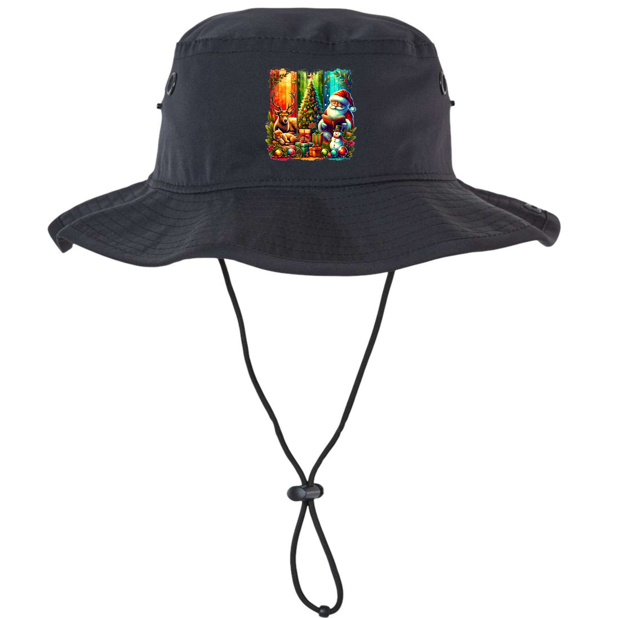 Retro Vintage Santa Christmas Bucket Hat