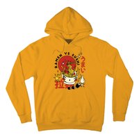 Ramen Vs Sushi Retro Japanese Food Hoodie