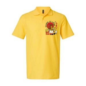 Ramen Vs Sushi Retro Japanese Food Softstyle Adult Sport Polo