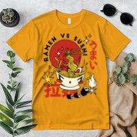 Ramen Vs Sushi Retro Japanese Food Premium T-Shirt