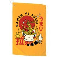 Ramen Vs Sushi Retro Japanese Food Golf Towel