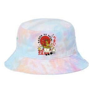 Ramen Vs Sushi Retro Japanese Food Tie Dye Newport Bucket Hat