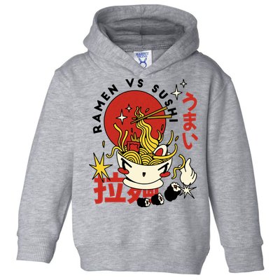 Ramen Vs Sushi Retro Japanese Food Toddler Hoodie