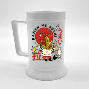 Ramen Vs Sushi Retro Japanese Food Beer Stein