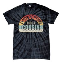 Retro Vintage Save A Horse Ride A Cousin Tie-Dye T-Shirt