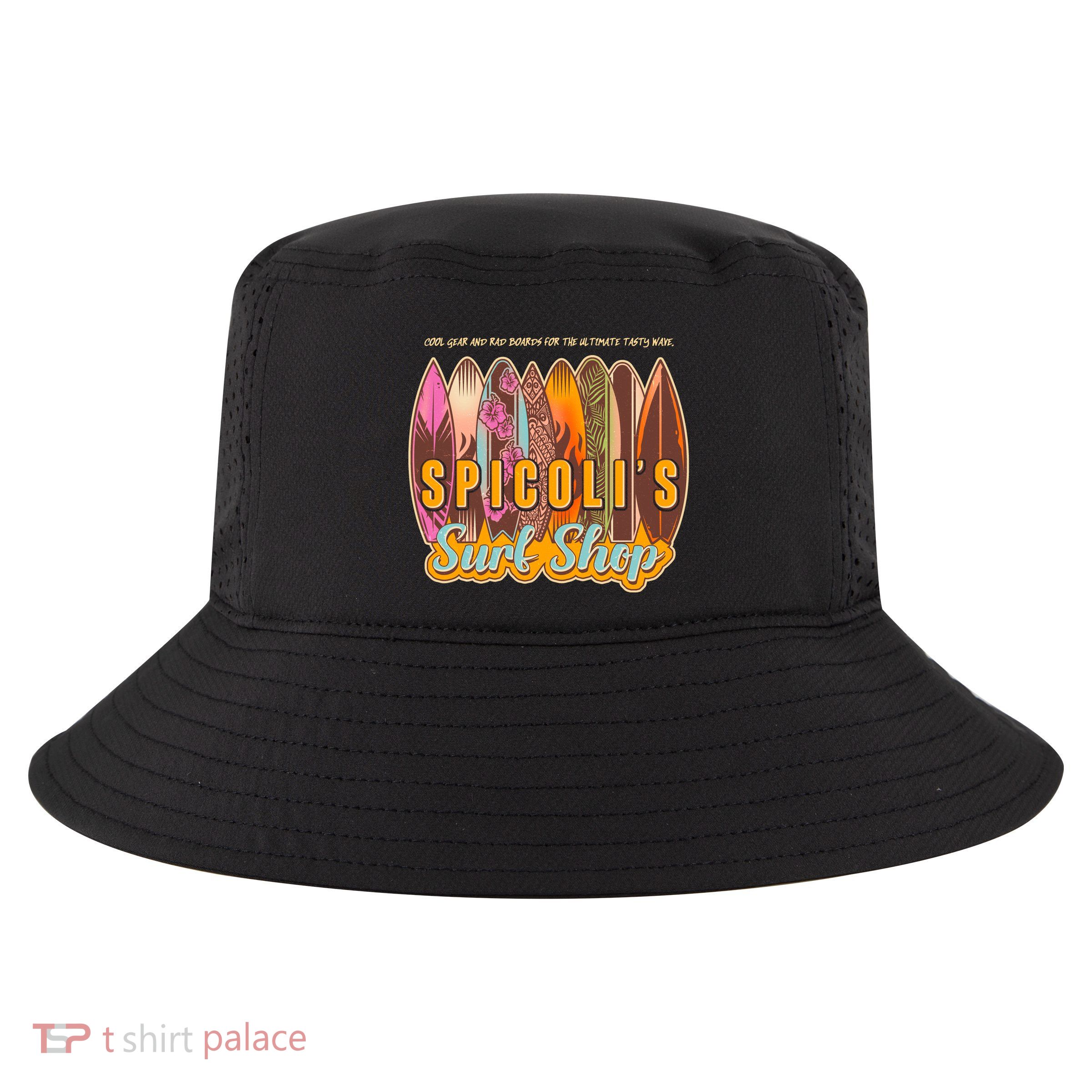 Retro Vintage Spicolis Surf Shop Cool Comfort Performance Bucket Hat