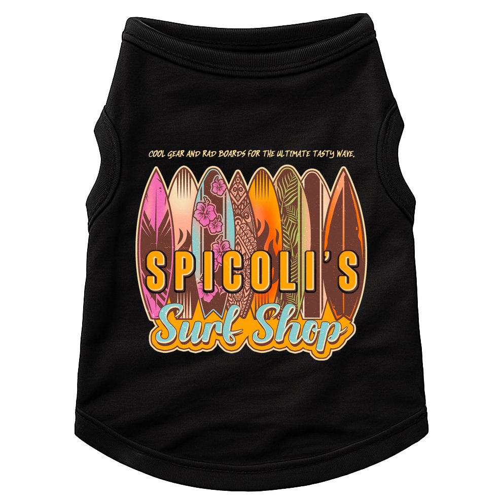 Retro Vintage Spicolis Surf Shop Doggie Tank
