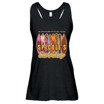 Retro Vintage Spicolis Surf Shop Ladies Essential Flowy Tank