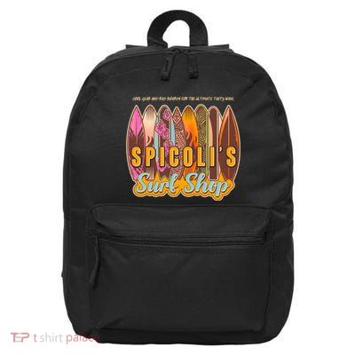 Retro Vintage Spicolis Surf Shop 16 in Basic Backpack