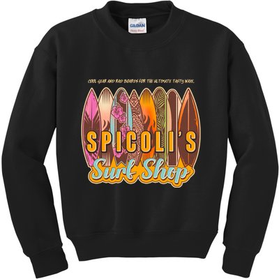 Retro Vintage Spicolis Surf Shop Kids Sweatshirt