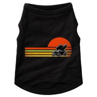 Retro Vintage Sprint Car Dirt Track Racing Distressed Doggie Tank