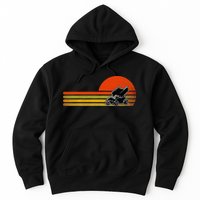 Retro Vintage Sprint Car Dirt Track Racing Distressed Hoodie