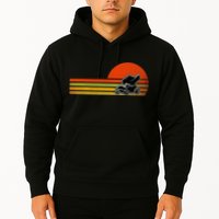 Retro Vintage Sprint Car Dirt Track Racing Distressed Hoodie