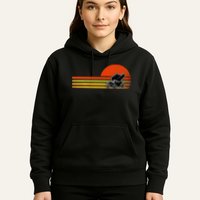 Retro Vintage Sprint Car Dirt Track Racing Distressed Hoodie