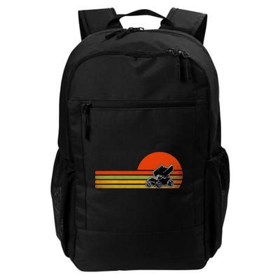 Retro Vintage Sprint Car Dirt Track Racing Distressed Backpack