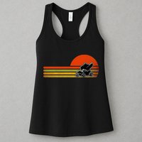 Retro Vintage Sprint Car Dirt Track Racing Distressed Womens Tank Top