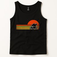 Retro Vintage Sprint Car Dirt Track Racing Distressed Tank Top