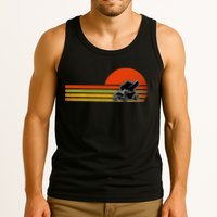 Retro Vintage Sprint Car Dirt Track Racing Distressed Tank Top