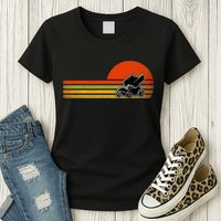 Retro Vintage Sprint Car Dirt Track Racing Distressed Womens T-Shirt