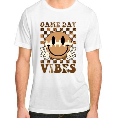 Retro Vintage Smiley Emoji Game Day Vibes Football Sports Fan Adult ChromaSoft Performance T-Shirt