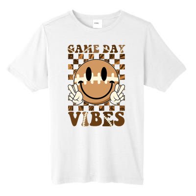 Retro Vintage Smiley Emoji Game Day Vibes Football Sports Fan Tall Fusion ChromaSoft Performance T-Shirt