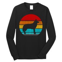 Retro Vintage Siberian Husky Long Sleeve Shirt