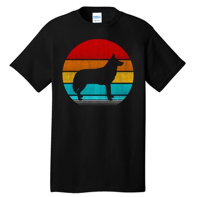 Retro Vintage Siberian Husky Tall T-Shirt