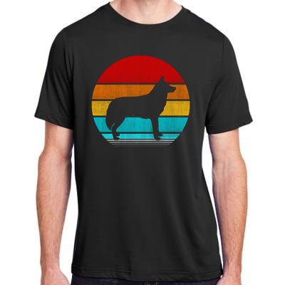 Retro Vintage Siberian Husky Adult ChromaSoft Performance T-Shirt