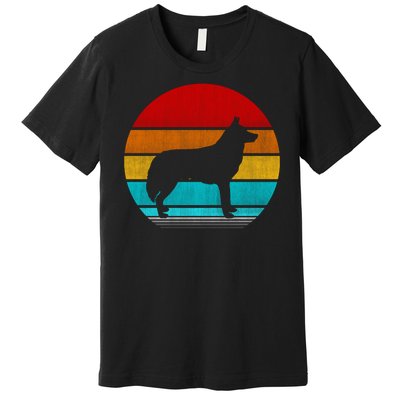 Retro Vintage Siberian Husky Premium T-Shirt