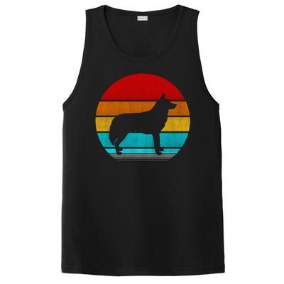 Retro Vintage Siberian Husky PosiCharge Competitor Tank