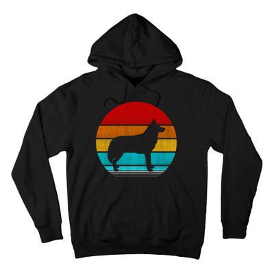 Retro Vintage Siberian Husky Tall Hoodie