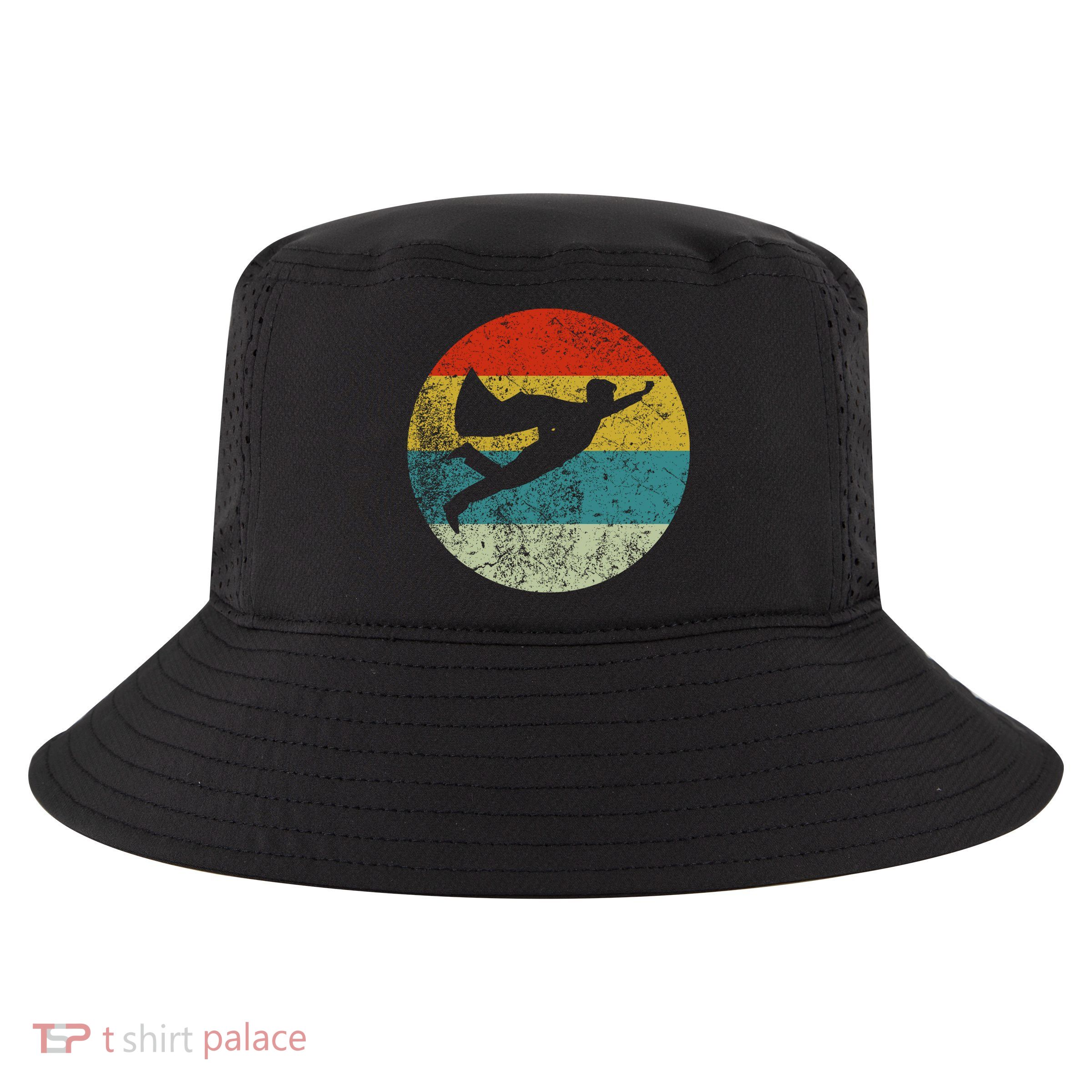Retro Vintage Super Hero Cool Comfort Performance Bucket Hat