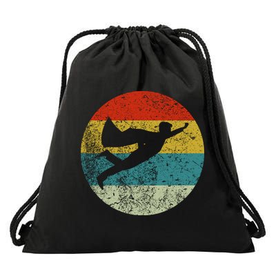 Retro Vintage Super Hero Drawstring Bag