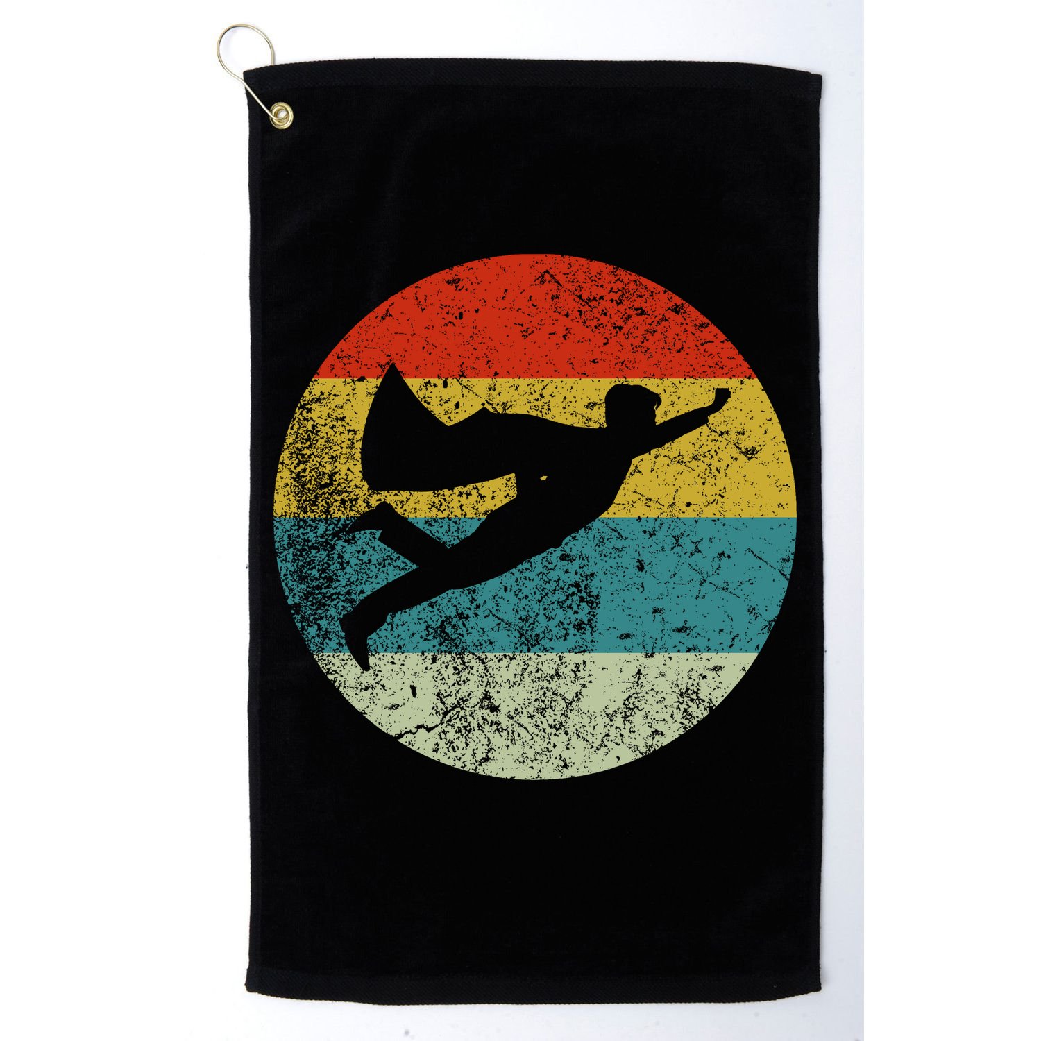 Retro Vintage Super Hero Golf Towel