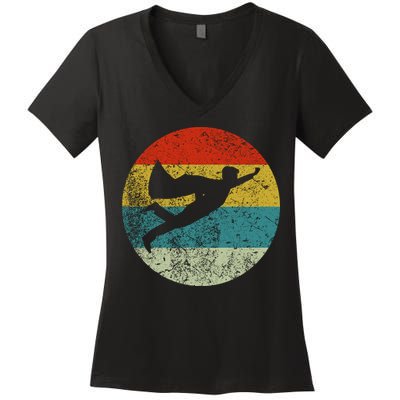 Retro Vintage Super Hero Women's V-Neck T-Shirt