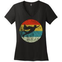 Retro Vintage Super Hero Women's V-Neck T-Shirt