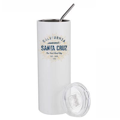 Retro Vintage Santa Cruz Gift Stainless Steel Tumbler