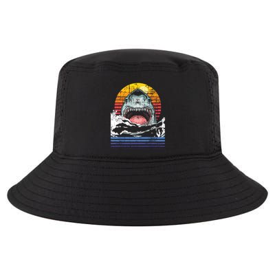 Retro Vintage Shark Marine Biologist Wildlife Shark Lovers Cool Comfort Performance Bucket Hat