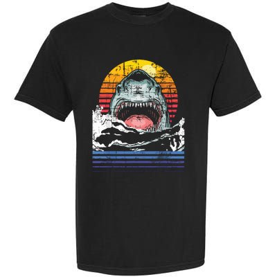 Retro Vintage Shark Marine Biologist Wildlife Shark Lovers Garment-Dyed Heavyweight T-Shirt