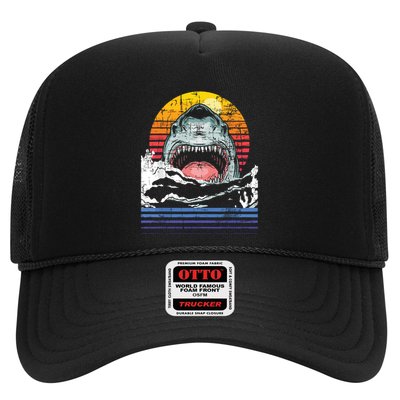 Retro Vintage Shark Marine Biologist Wildlife Shark Lovers Trucker Hat