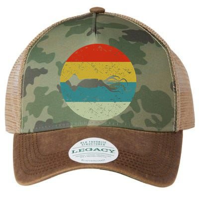 Retro Vintage Squid Legacy Tie Dye Trucker Hat