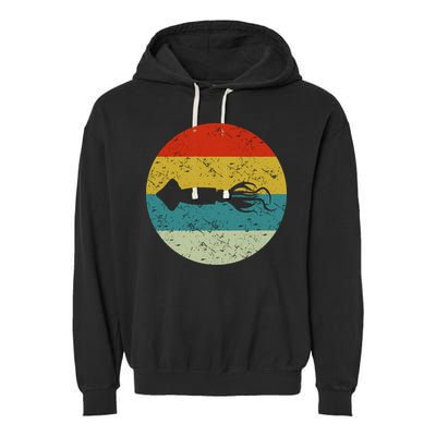 Retro Vintage Squid Garment-Dyed Fleece Hoodie