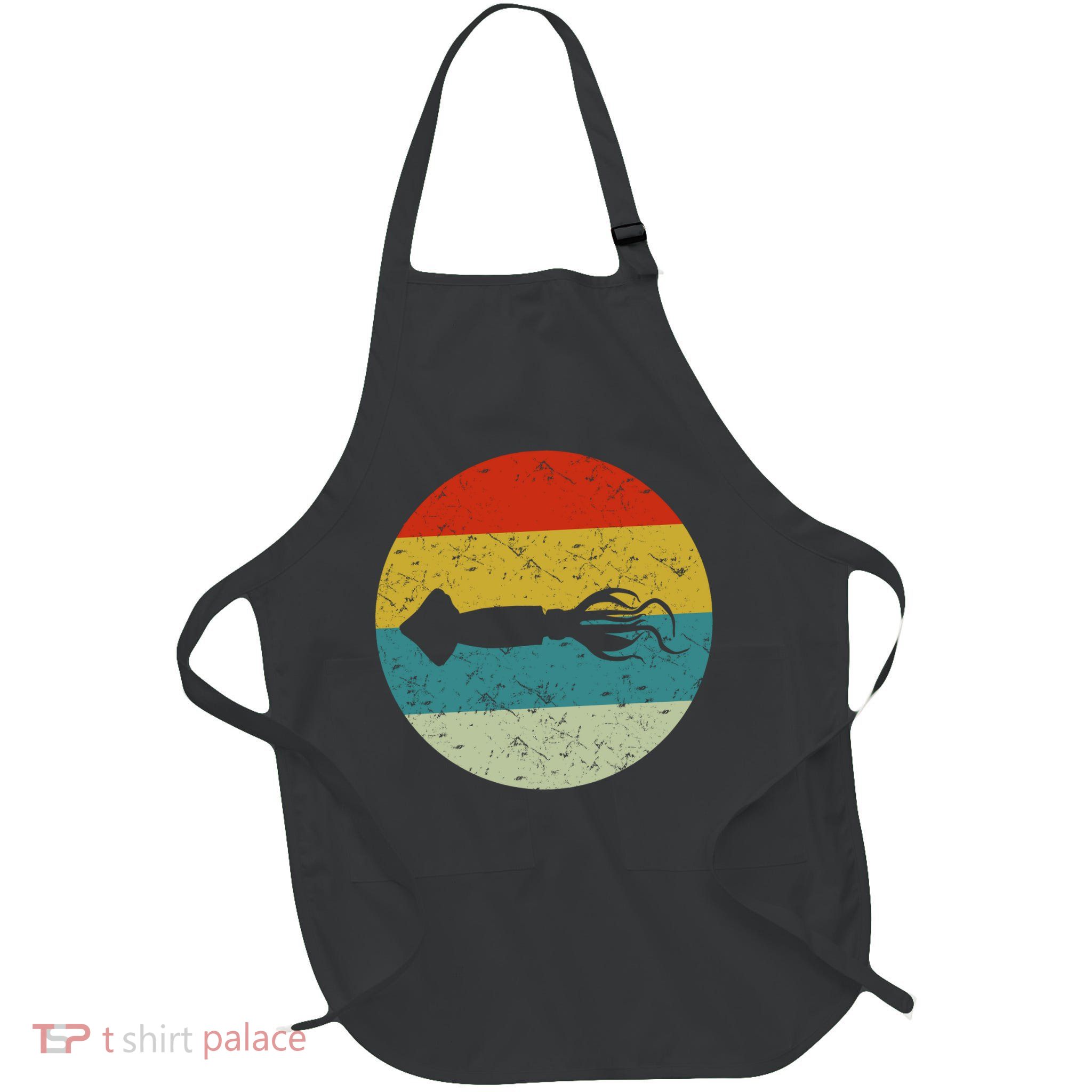 Retro Vintage Squid Apron