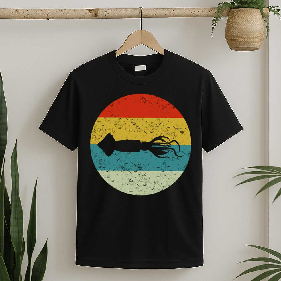 Retro Vintage Squid T-Shirt