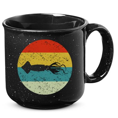 Retro Vintage Squid 15oz Campfire Ceramic Mug