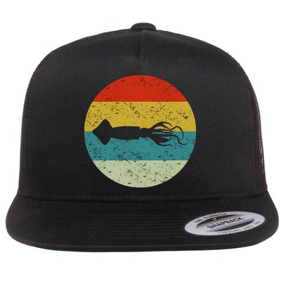 Retro Vintage Squid Flatbill Hat